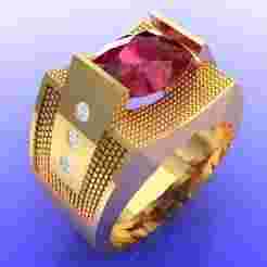 Oval stone ring - Oval ring - N951