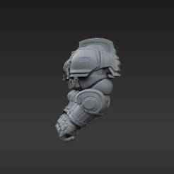 Oversized Power Gauntlets for Heroic Scale Miniatures