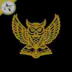 Owl - Line Art - 2D Wall Art Decor