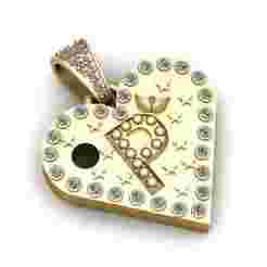 P0 GOLD HEART PENDANT  3d printable model