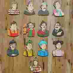 PACK 13 KEYCHAIN KEYRINGS / KEYCHAIN La vecindad del chavo del 8 (STL Y 3MF)