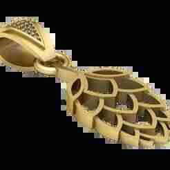PAIAPPLE GOLD PENDANT  3d printable model