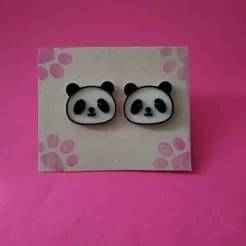 Panda Stud Earrings 🐼