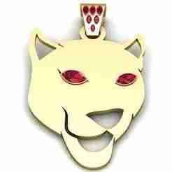 Panther Face Pendant