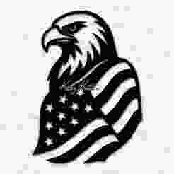 Patriotic American Eagle Wall Art Home Decor