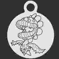 Petey Piranha Keyring