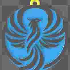 Phoenix in Flight Key Chain