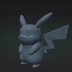 Pikachu in STL - 3D Figure for Printing and Collectors