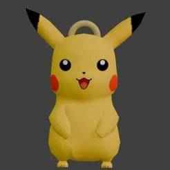 Pikachu Keychain - Adorable Electric Mouse - Pokémon - Ready to Print