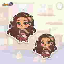 PIN MOANA CHIBI KEY CHAIN
