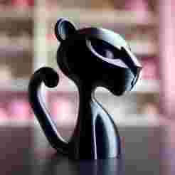 Pink Panther 3D Print Showpiece – Cartoon Figurine Sculpture