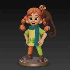 Pippi Langstrump - 3D figure Infinity/Disney style (100 mm)
