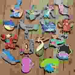 POKÉMON 3G WATER PACK, 16 KEYCHAINS / KEYCHAIN (STL AND 3MF)