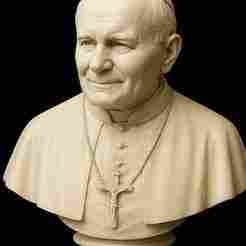 Pope John Paul II – 3D Printable Bust