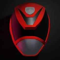 Power Ranger SPD Red Helmet Deka Red Cosplay