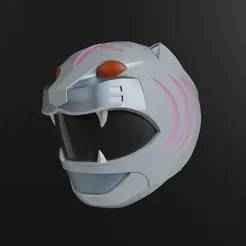 Power Rangers Wild Force – Gao White Helmet Wearable model