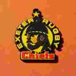 PREM Rugby Exeter Chiefs keychain badge color printable and renderable