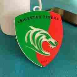 PREM Rugby Leicester Tigers keychain badge color printable and renderable