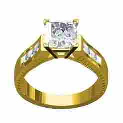 Princess Diamond Solitaire Engagement Ring