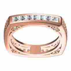 Princess Diamond Square Ring