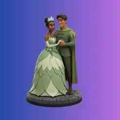 Princess Tiana & Prince Naveen - The Princess and the Frog 3D Printable STL
