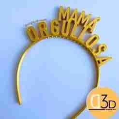 Proud MOM" and "PROUD DAD" headbands