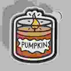 🕯️🎃 Pumpkin Candle – Freshie, Keychain, Resin & Candle Mold