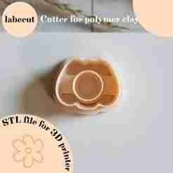 Pumpkin circle cutout polymer clay cutter