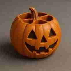 Pumpkin Desk Organizer STL