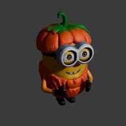 Pumpkin Minion – Funny Halloween 3D Print