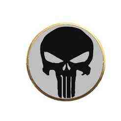 Punisher Skull Stamp – 3D Printable Design