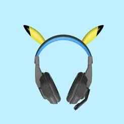 Píkachu Ears To Headset // Headphones