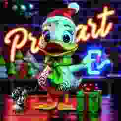 🦆 "Quack the Halls" Chibi Duck (STL)