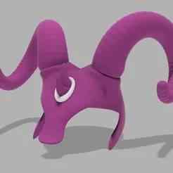 Ram Horn Helmet for Cat