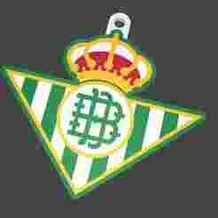 Real betis football keychain