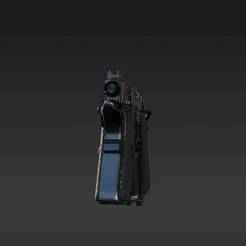 Realistic Sidearm Prop Kit with Diamond-Pattern Grips