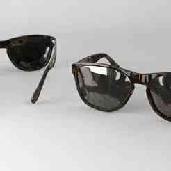 realistics glasses 3d model