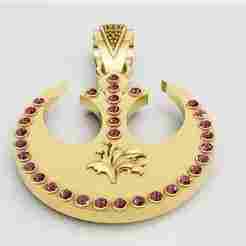 rebel alliance pendant 3D printable model