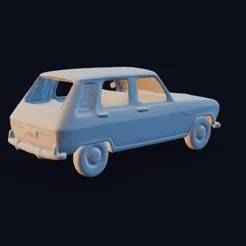 Renault 6 – Easy Print STL, 1969 French Economy Hatchback