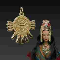 Replacement Necklace for Barbie Aztec Princess – 3D Printable Jewelry Accessory