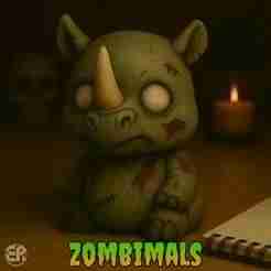 Rhinoceros - Zombimals Collection 👻✨