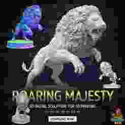 Roaring Majesty: Sculpture of the King of Predators