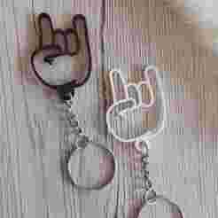 Rock & Love keychain 🤘