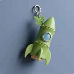 Rocket Keychain