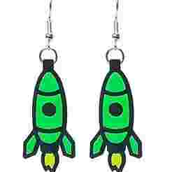 Rocket Ship Earrings