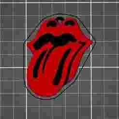 Rolling Stones tongue keychain