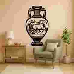 Roman Vase - Wall Art Multicolor