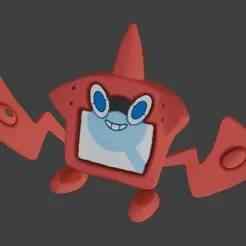 Rotom Dex Keychain - Pokemon Sun and Moon Gadget - Pokémon - Ready to Print