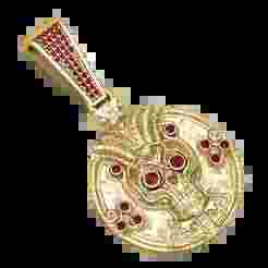 ROUND SKULL FACES PENDANT  3d printable model