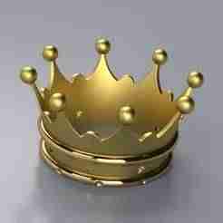 Royal Crown – Minimal STL 3D Print Model for Resin & FDM Printers